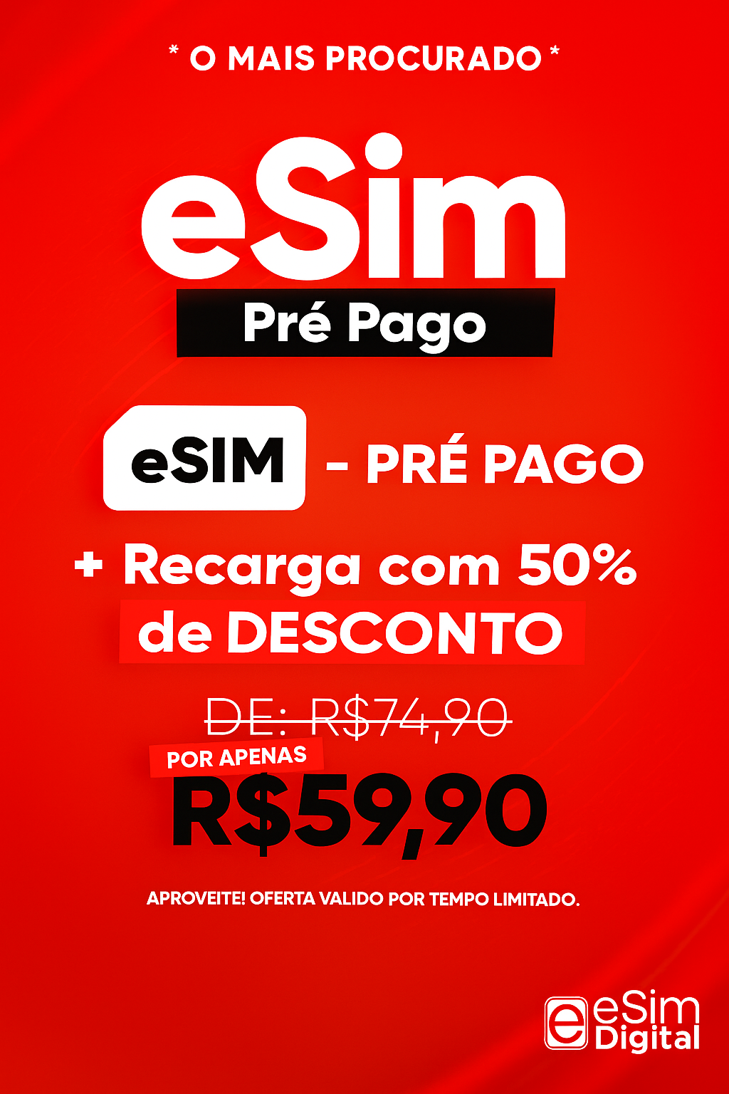eSIM - Chip Virtual - Claro